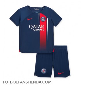 Paris Saint-Germain Primera Equipación Niños 2023-24 Manga Corta (+ Pantalones cortos)